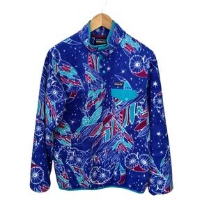 Patagonia Lightweight Synchilla Snap-T Harvest Moon Owl Fleece Pullover